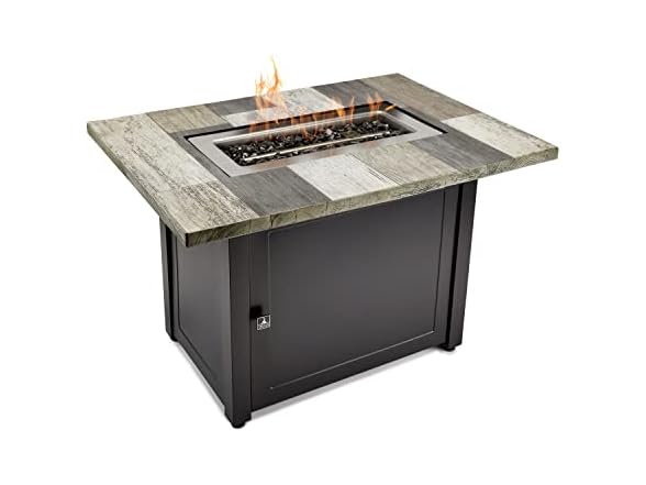 Ashton Gray 40x28” Rectangular Gas Fire