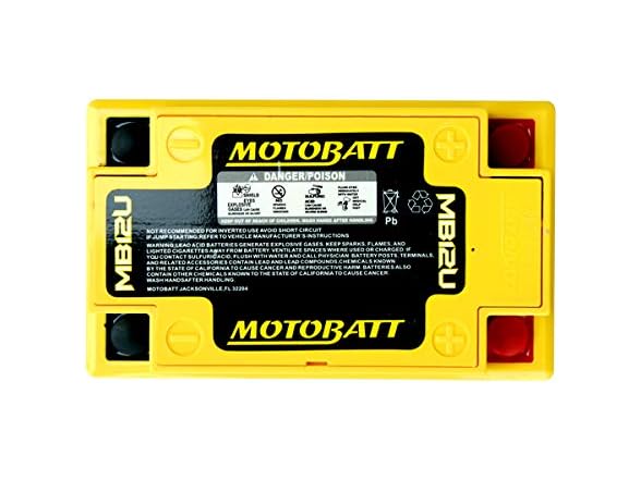 MotoBatt Motobatt MB12U 12V 15Ah Quadflex AGM