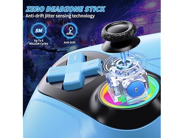 Dinosoo RGB Controller for PS5 and PC