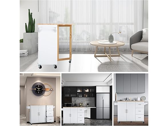 Lovtimber Kitchen Island Cart