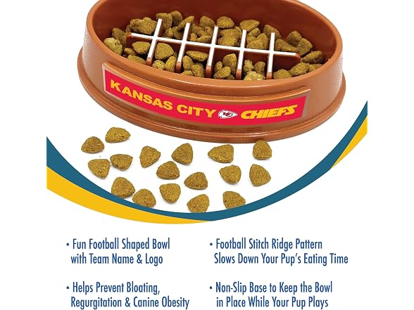 NFL Super-Bowl Kansas City Chiefs Slow Feeder