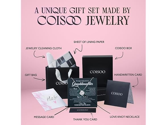 COISOO Eternal Love Necklace Granddaughter