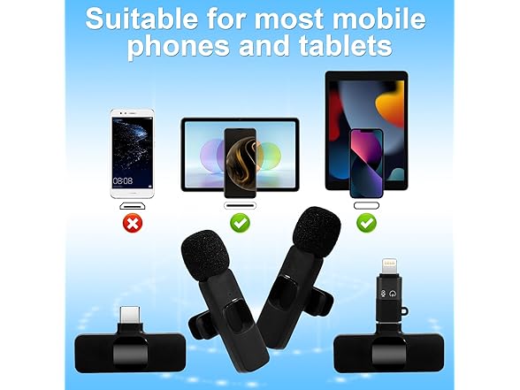 Ocdonor Wireless Lavalier Microphone