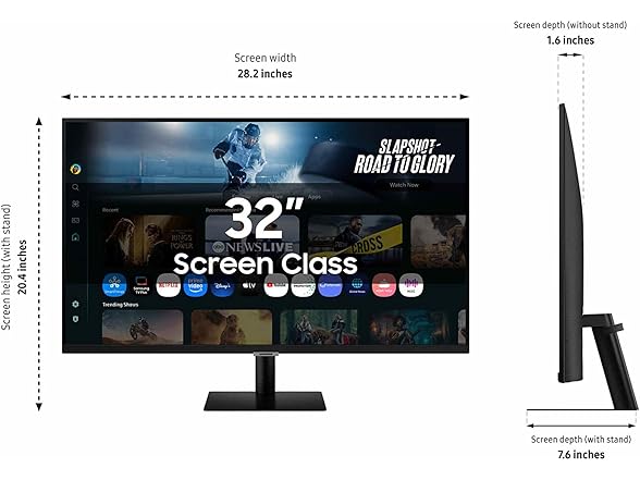 Samsung 32" UHD Monitor | LS32FM702UNXZA