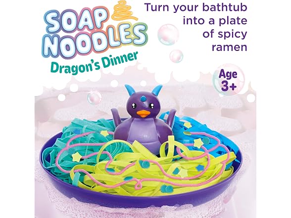 Creativity for Kids Soap Noodles Dragon’s Dinner Bath Set