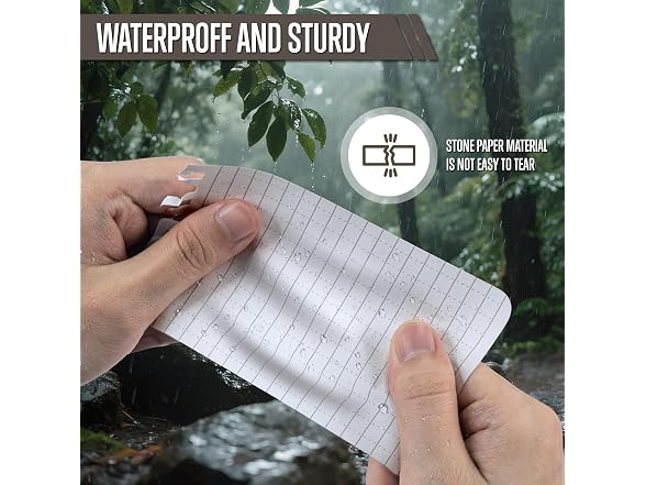 GLORYFIRE 10pk Waterproof Notepad 3x5