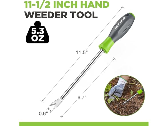 WORKPRO GAR-18 WORKPRO Dandelion Weeder 11.5in
