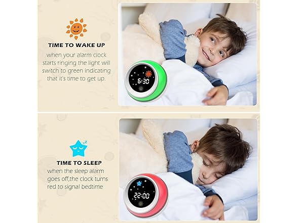 DINVEL Kids Ok to Wake clock