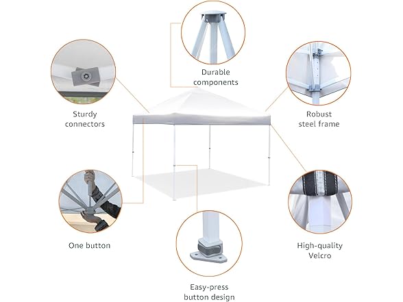 Amazon Basics 10x10 Canopy White