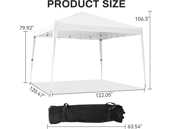 Elevon 10'x10' Pop Up Canopy with Sidewalls