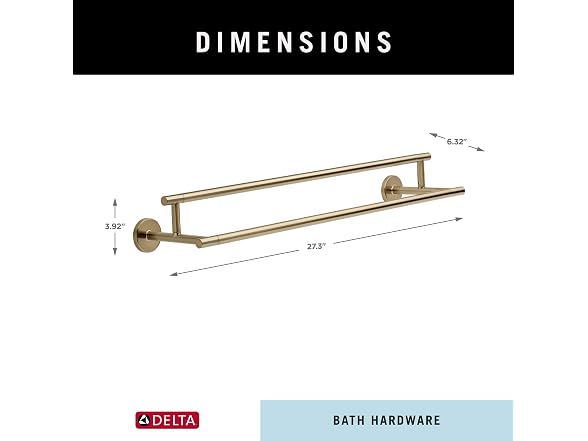 Delta 75925-CZ Delta Towel Bar Champagne Bronze