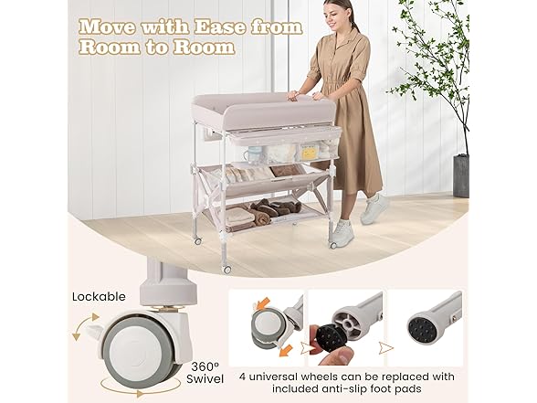 BABY JOY Portable Baby Changing Table