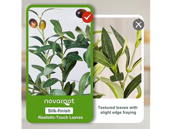 NOVAROOT Artificial Indoor Olive Tree