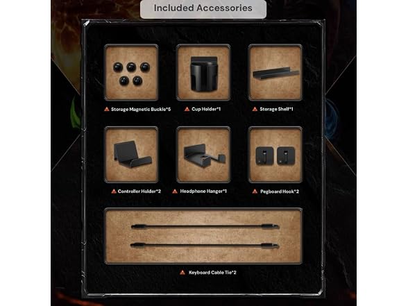 Blizzard Wow Official Licensed Heavy Duty Metal Pegboard 2 Pack Peg Board