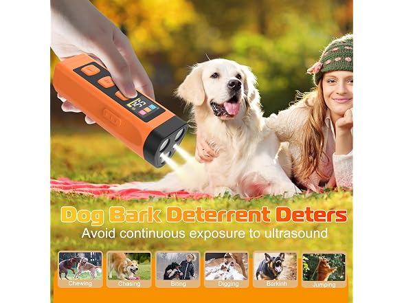 Dog Bark Deterrent Device, 3X Ultrasonic Dog