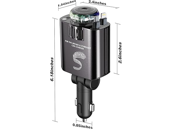 Sozun Retractable USB C Car Charger