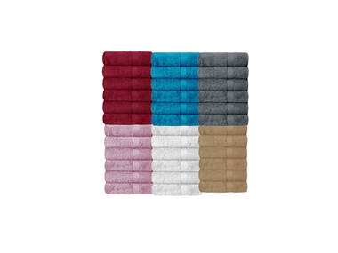 $31.99, Was $79.99, 60% Off! Simple Elegance 6Pk Plush Bath Towel Set dealfomo