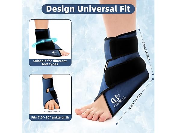 Conbella Ankle Ice Pack Wrap