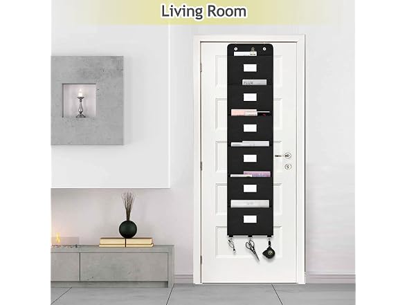 coastal rose Over the Door File Organizer, 6 Organ