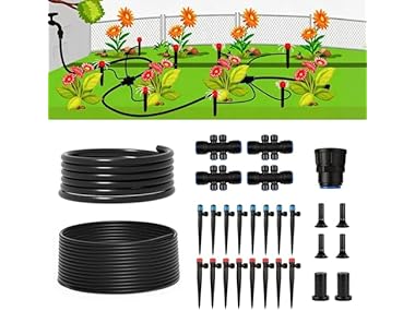 $14.99, Was $34.99, 57% Off! SMIDOLE 100FT Drip Irrigation System Kit dealfomo