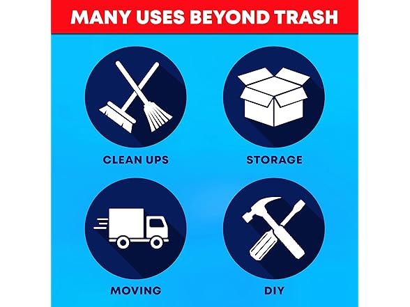 Tasker Heavy Duty Trash Bags, 50pk