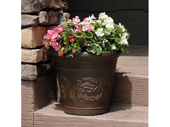 Sunnydaze 16-Inch Arabella Large Plastic Pot