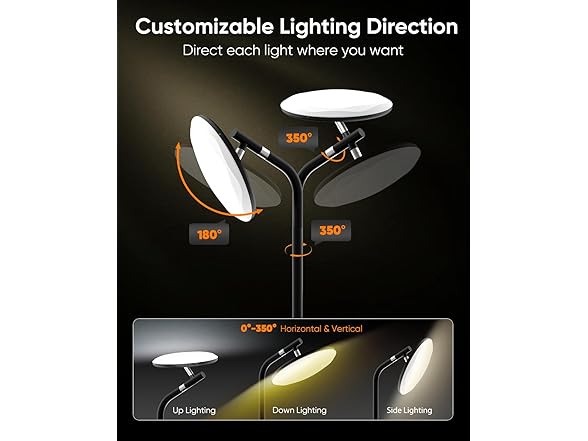 RUNBARRY LED Floor Lamp with Remote