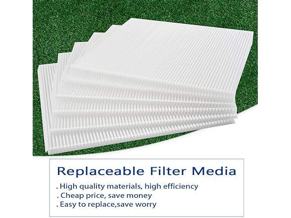 OlitAir 8 Pack Replaceable Filter Media