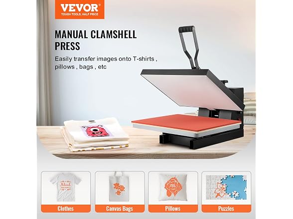 VEVOR Heat Press 16x20, 1700W Power