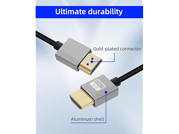 YANBORONSN 4K HDMI Coiled Cable 2.2FT