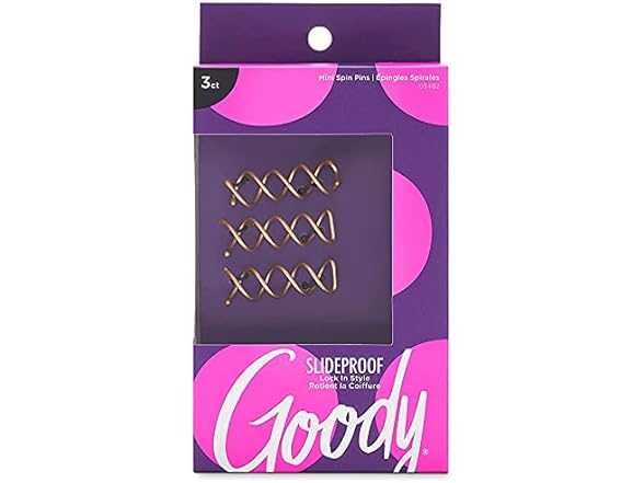 Goody SlideProof Mini Spin Pins