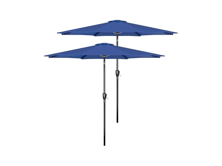 Simple Deluxe Patio Umbrella 9 FT, Blue 1 Pack