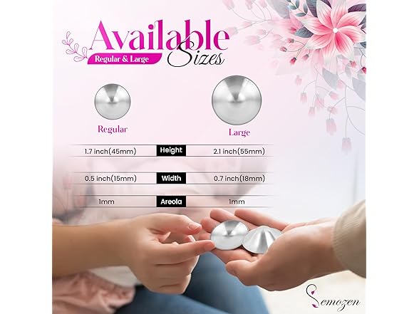 Semozen Silver Nursing Cups