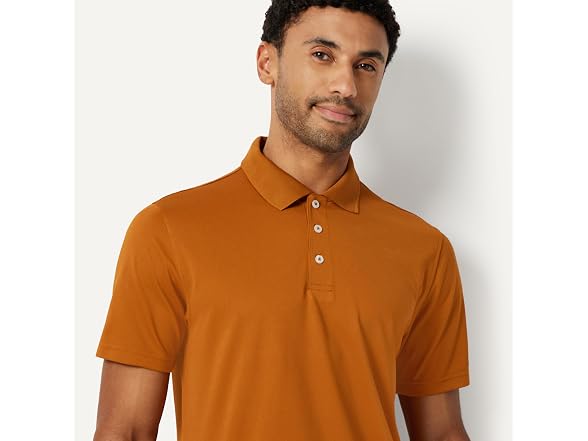 Amazon Essentials Quick-Dry Polo Shirt Caramel (S)