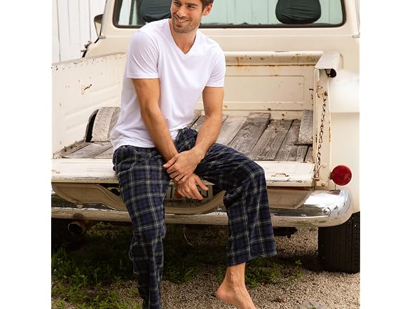 Alexander Del Rossa Men (S) Soft Plush Pants