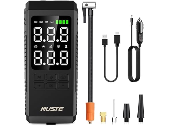 NUSTE Tire Inflator Portable Air Compressor