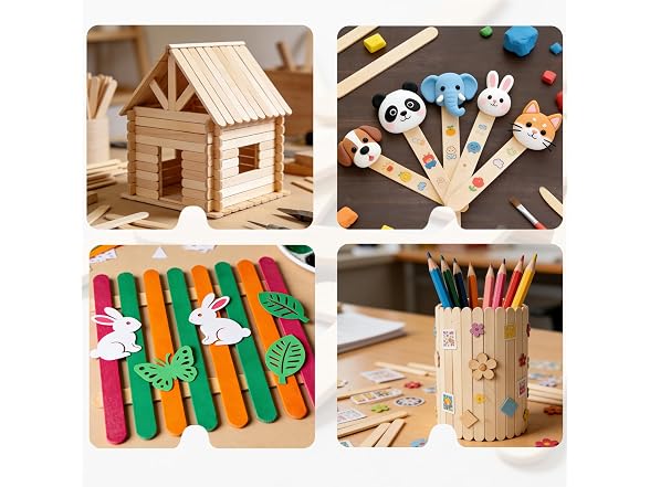 Craft Sticks 2000-Pc 4.5" Natural Wood