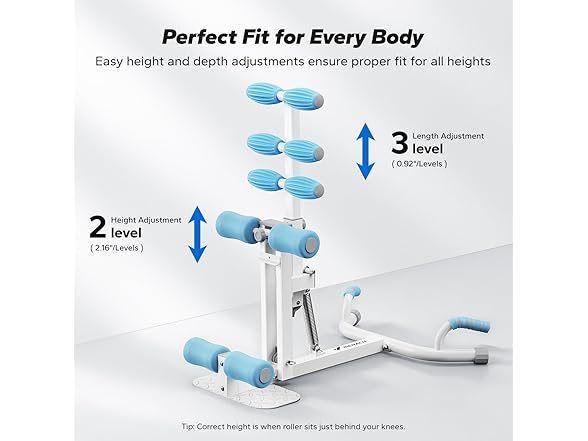 White/Blue Deep Squat Machine