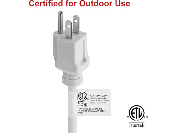 Clear Power 35 ft Indoor/Outdoor Extension Cord 16/3