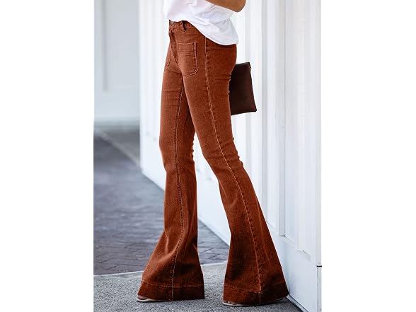 Sidefeel Women (8) Flare Jeans High Waisted Pants