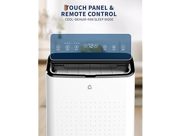 GarveeTech 14,000 BTU Portable Air Conditioner, Black Top