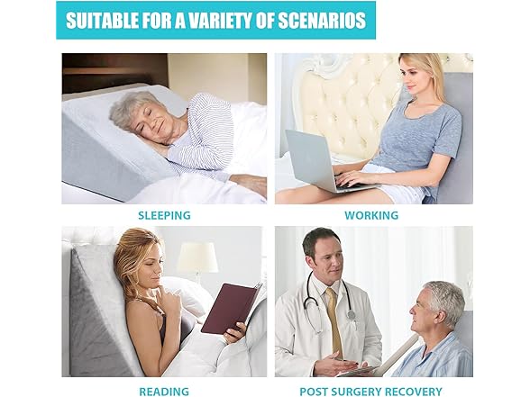 Lisenwood Foam Bed Wedge Pillow Set