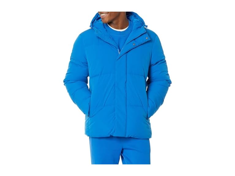 Amazon Essentials Men's Mid-Length Hooded Puffer Coat