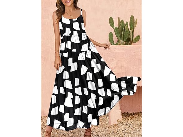 Yesno Women (XL) Summer Dresses Casual Loose Dress