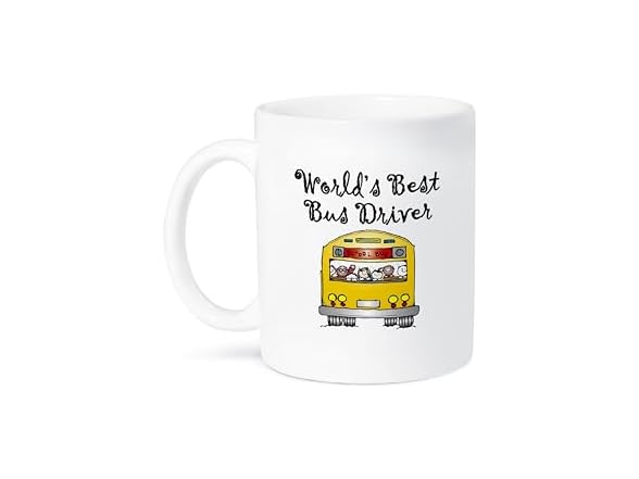 3dRose Worlds Best Bus Driver Ceramic Mug