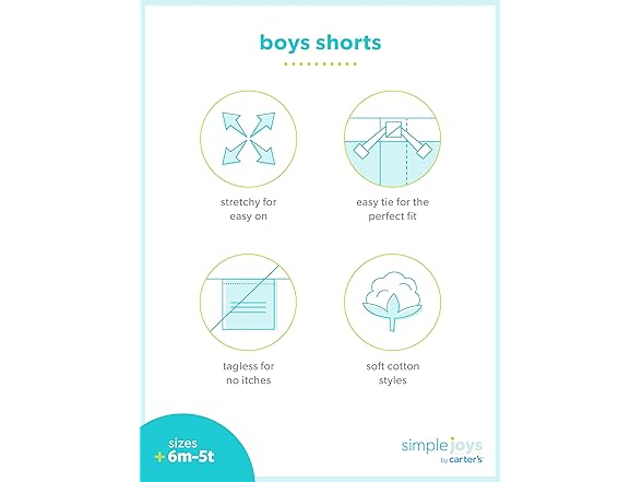 Simple Joys Toddler 2-pack Shorts 2T