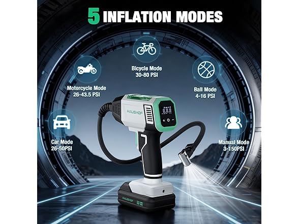 HAUSHOF 20V Tire Inflator