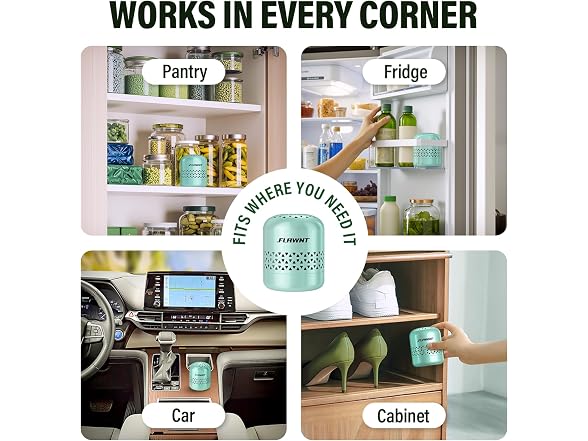 FLAWNT Fridge Deodorizer Light Green