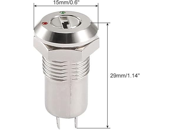 Uxcell Keylock Switch with Keys