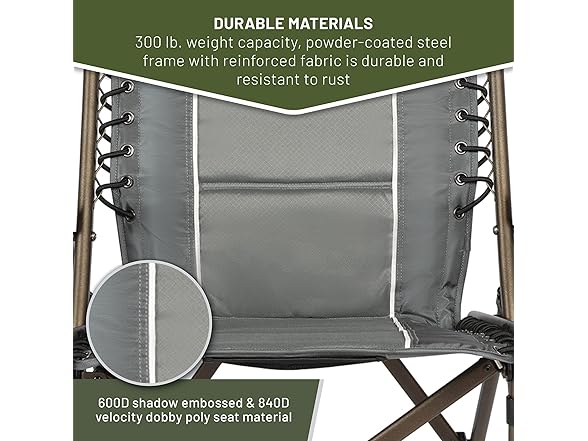 TIMBER RIDGE Bungee Folding Camping Chairs